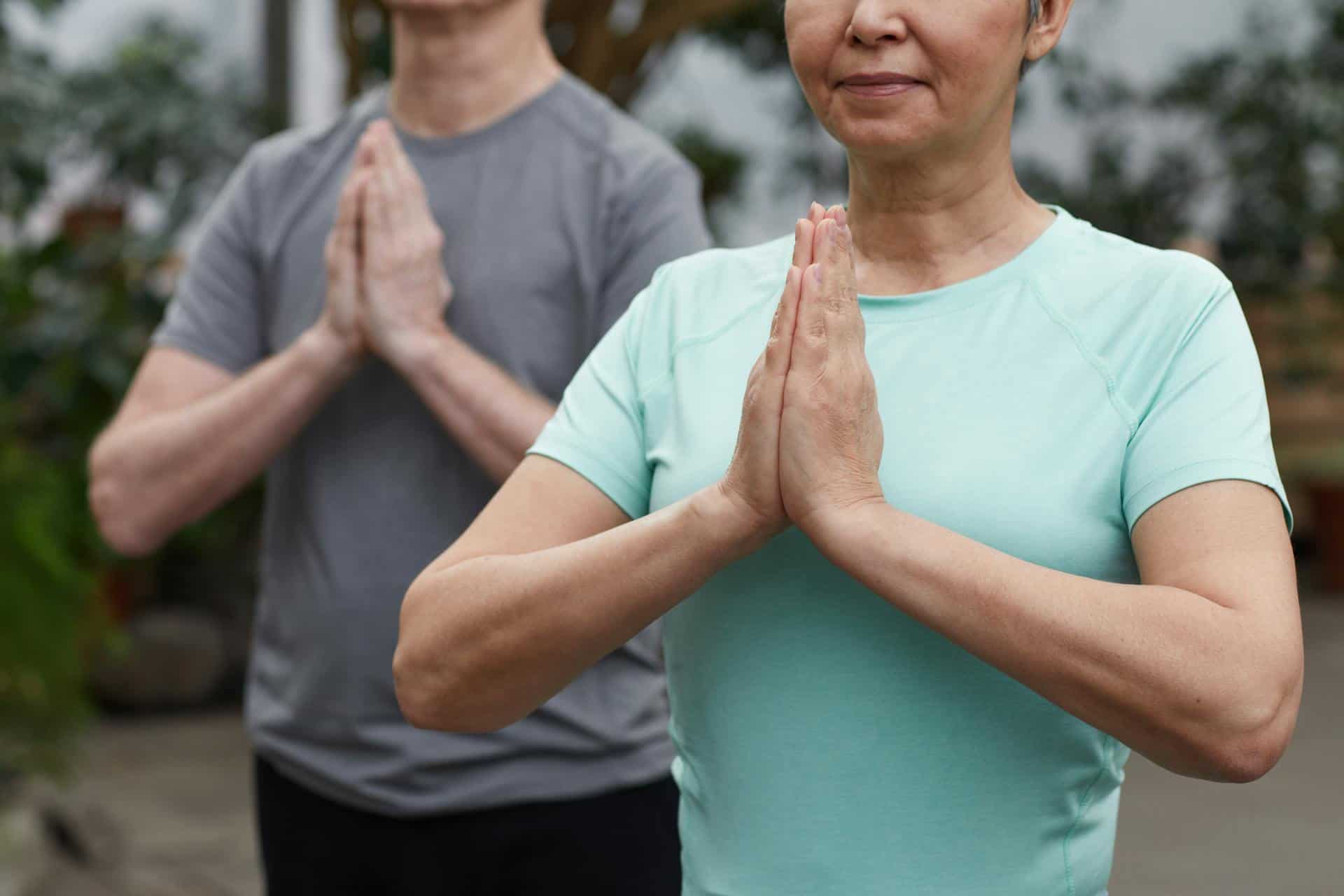 Yoga class for seniors